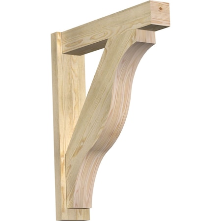Ekena Millwork Funston Block Rough Sawn Outlooker, Douglas Fir, 6"W x 28"D x 34"H OUT06X28X34FST05RDF
